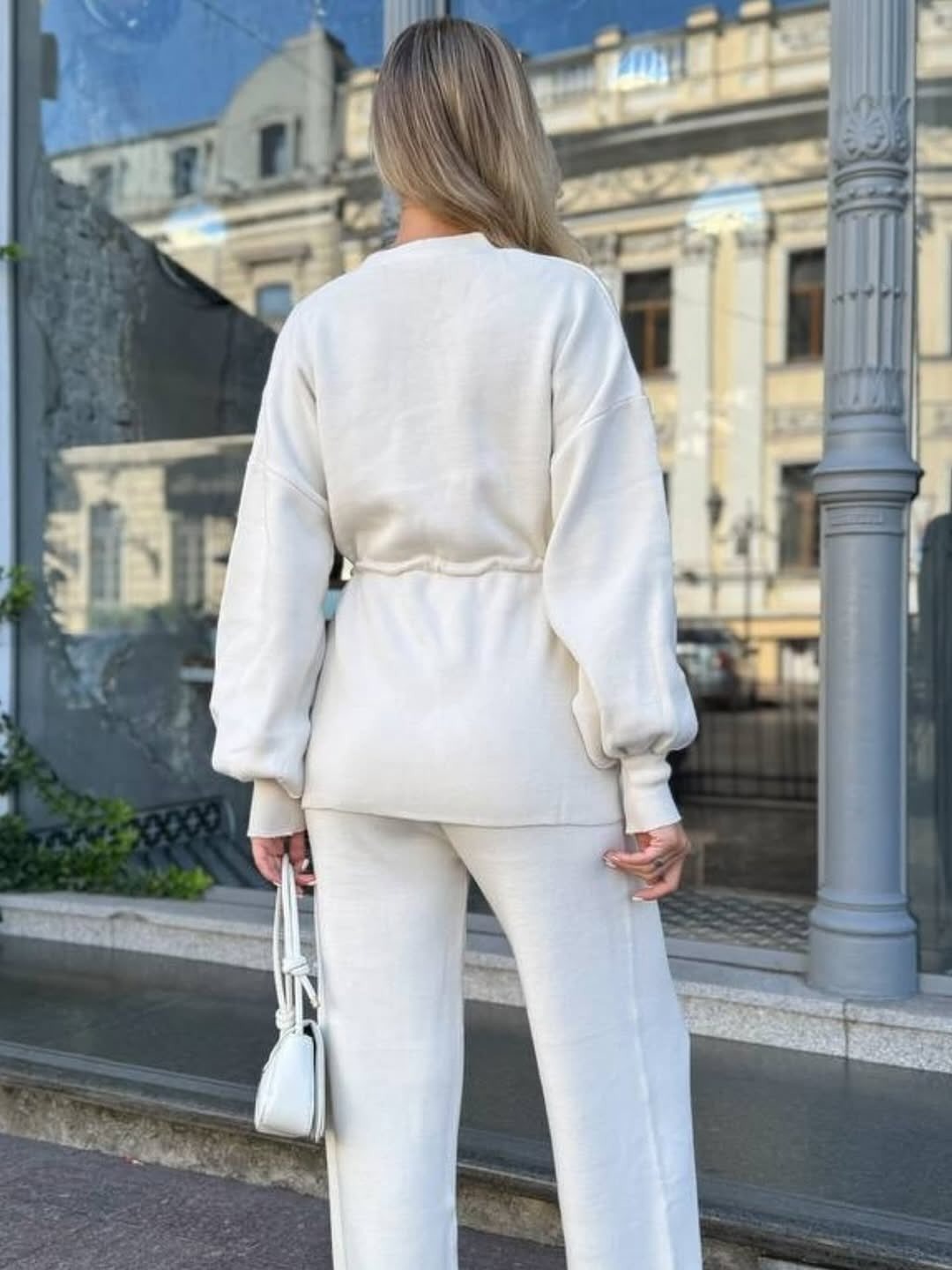 Ensemble Décontracté en Maille Côtelée - Image 3