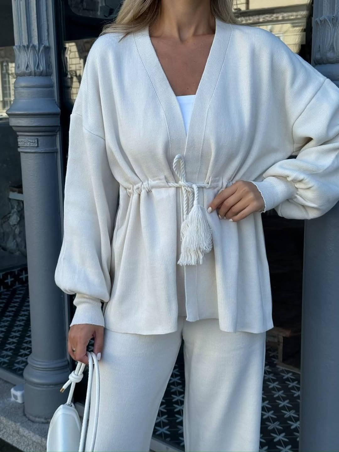 Ensemble Décontracté en Maille Côtelée - Image 4